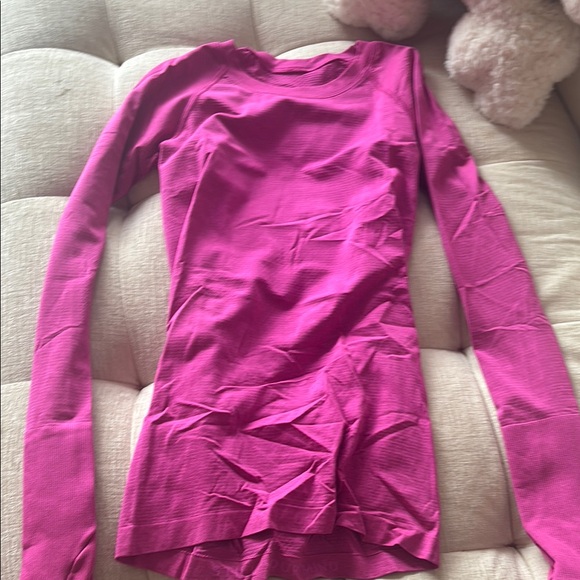 Lululemon fushia Pink Long Sleeve Top - Picture 1 of 6